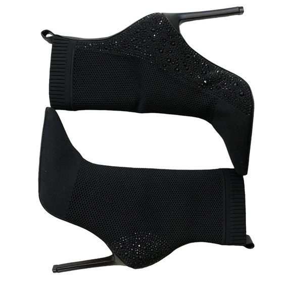 STEVE MADDEN New With Tags  Janit Embellished Beaded Mesh Booties - Picture 9 of 15